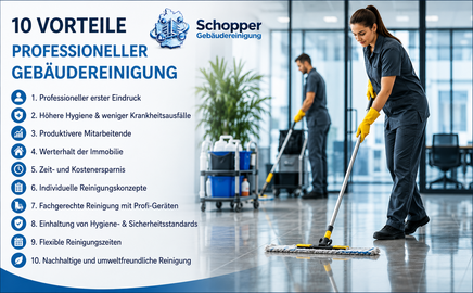 10 Vorteile professioneller Gebäudereinigung-Deutschland